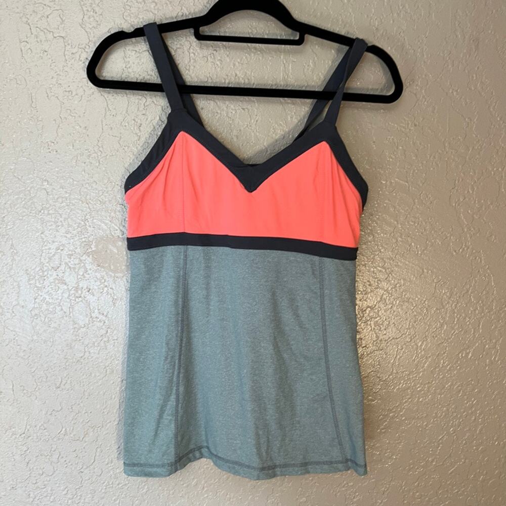Kyodan orange gray tank top medium